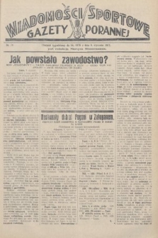 Wiadomości Sportowe Gazety Porannej. 1928, nr 78