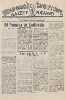 Wiadomości Sportowe Gazety Porannej. 1928, nr 80