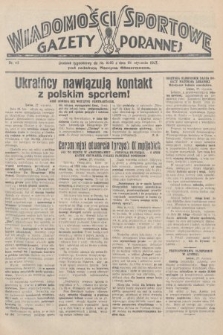 Wiadomości Sportowe Gazety Porannej. 1928, nr 81