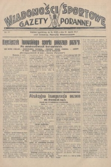 Wiadomości Sportowe Gazety Porannej. 1928, nr 89