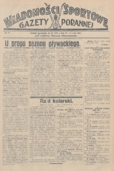 Wiadomości Sportowe Gazety Porannej. 1928, nr 94