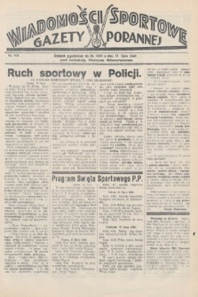 Wiadomości Sportowe Gazety Porannej. 1928, nr 104