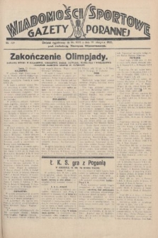 Wiadomości Sportowe Gazety Porannej. 1928, nr 109