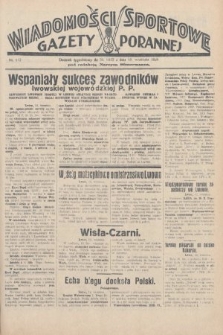 Wiadomości Sportowe Gazety Porannej. 1928, nr 112