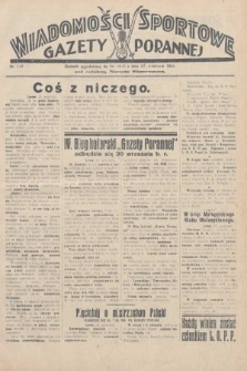 Wiadomości Sportowe Gazety Porannej. 1928, nr 113