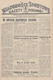 Wiadomości Sportowe Gazety Porannej. 1928, nr 115