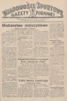 Wiadomości Sportowe Gazety Porannej. 1928, nr 117