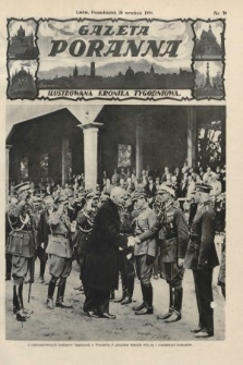 Gazeta Poranna : ilustrowana kronika tygodniowa. 1928, nr 39