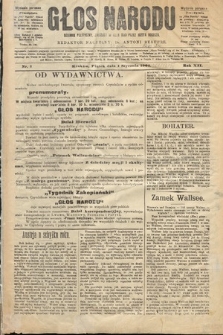 Głos Narodu : dziennik polityczny, założony w roku 1893 przez Józefa Rogosza (wydanie poranne). 1904, nr 1