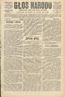 Głos Narodu : dziennik polityczny, założony w roku 1893 przez Józefa Rogosza (wydanie poranne). 1904, nr 14