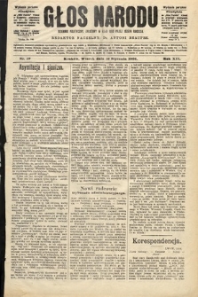 Głos Narodu : dziennik polityczny, założony w roku 1893 przez Józefa Rogosza (wydanie poranne). 1904, nr 19