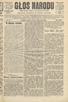Głos Narodu : dziennik polityczny, założony w roku 1893 przez Józefa Rogosza (wydanie poranne). 1904, nr 23