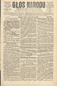 Głos Narodu : dziennik polityczny, założony w roku 1893 przez Józefa Rogosza (wydanie poranne). 1904, nr 33