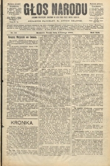 Głos Narodu : dziennik polityczny, założony w roku 1893 przez Józefa Rogosza (wydanie poranne). 1904, nr 34