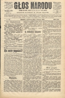 Głos Narodu : dziennik polityczny, założony w roku 1893 przez Józefa Rogosza (wydanie poranne). 1904, nr 35