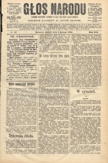 Głos Narodu : dziennik polityczny, założony w roku 1893 przez Józefa Rogosza (wydanie poranne). 1904, nr 37
