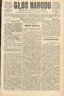 Głos Narodu : dziennik polityczny, założony w roku 1893 przez Józefa Rogosza (wydanie poranne). 1904, nr 38