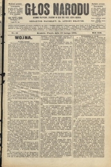 Głos Narodu : dziennik polityczny, założony w roku 1893 przez Józefa Rogosza (wydanie poranne). 1904, nr 43