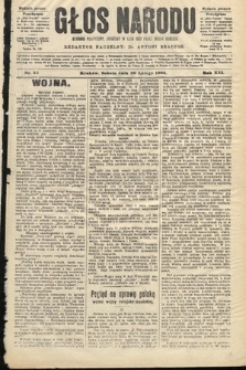 Głos Narodu : dziennik polityczny, założony w roku 1893 przez Józefa Rogosza (wydanie poranne). 1904, nr 51