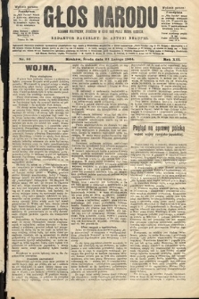 Głos Narodu : dziennik polityczny, założony w roku 1893 przez Józefa Rogosza (wydanie poranne). 1904, nr 55