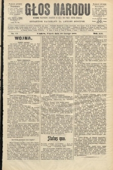 Głos Narodu : dziennik polityczny, założony w roku 1893 przez Józefa Rogosza (wydanie poranne). 1904, nr 57