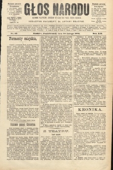 Głos Narodu : dziennik polityczny, założony w roku 1893 przez Józefa Rogosza (wydanie poranne). 1904, nr 60