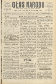 Głos Narodu : dziennik polityczny, założony w roku 1893 przez Józefa Rogosza (wydanie poranne). 1904, nr 64