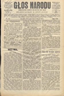 Głos Narodu : dziennik polityczny, założony w roku 1893 przez Józefa Rogosza (wydanie poranne). 1904, nr 66