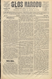 Głos Narodu : dziennik polityczny, założony w roku 1893 przez Józefa Rogosza (wydanie poranne). 1904, nr 77