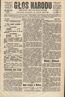 Głos Narodu : dziennik polityczny, założony w roku 1893 przez Józefa Rogosza (wydanie poranne). 1904, nr 90