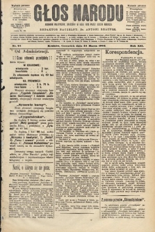 Głos Narodu : dziennik polityczny, założony w roku 1893 przez Józefa Rogosza (wydanie poranne). 1904, nr 91