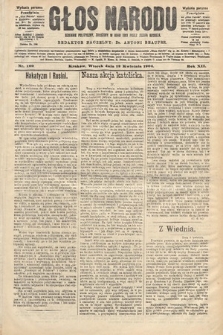 Głos Narodu : dziennik polityczny, założony w roku 1893 przez Józefa Rogosza (wydanie poranne). 1904, nr 102