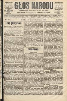 Głos Narodu : dziennik polityczny, założony w roku 1893 przez Józefa Rogosza (wydanie poranne). 1904, nr 106