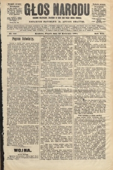 Głos Narodu : dziennik polityczny, założony w roku 1893 przez Józefa Rogosza (wydanie poranne). 1904, nr 112