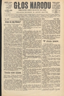 Głos Narodu : dziennik polityczny, założony w roku 1893 przez Józefa Rogosza (wydanie poranne). 1904, nr 116