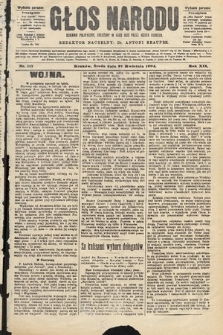 Głos Narodu : dziennik polityczny, założony w roku 1893 przez Józefa Rogosza (wydanie poranne). 1904, nr 117