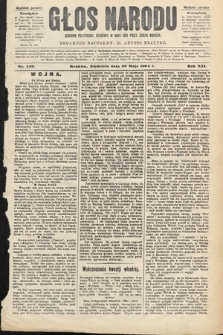 Głos Narodu : dziennik polityczny, założony w roku 1893 przez Józefa Rogosza (wydanie poranne). 1904, nr 148