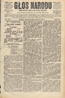 Głos Narodu : dziennik polityczny, założony w roku 1893 przez Józefa Rogosza (wydanie poranne). 1904, nr 155