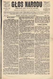 Głos Narodu : dziennik polityczny, założony w roku 1893 przez Józefa Rogosza (wydanie poranne). 1904, nr 157