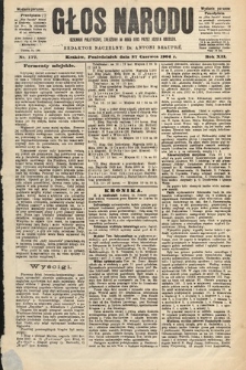 Głos Narodu : dziennik polityczny, założony w roku 1893 przez Józefa Rogosza (wydanie poranne). 1904, nr 177