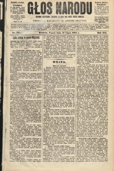 Głos Narodu : dziennik polityczny, założony w roku 1893 przez Józefa Rogosza (wydanie poranne). 1904, nr 195