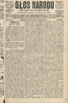 Głos Narodu : dziennik polityczny, założony w roku 1893 przez Józefa Rogosza (wydanie poranne). 1904, nr 197