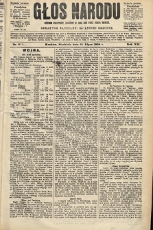 Głos Narodu : dziennik polityczny, założony w roku 1893 przez Józefa Rogosza (wydanie poranne). 1904, nr 211