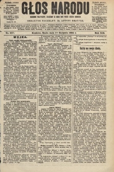 Głos Narodu : dziennik polityczny, założony w roku 1893 przez Józefa Rogosza (wydanie poranne). 1904, nr 227