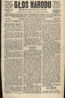 Głos Narodu : dziennik polityczny, założony w roku 1893 przez Józefa Rogosza (wydanie poranne). 1904, nr 235