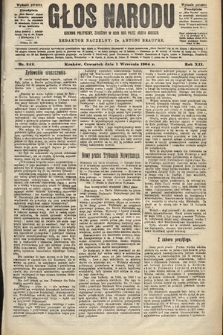 Głos Narodu : dziennik polityczny, założony w roku 1893 przez Józefa Rogosza (wydanie poranne). 1904, nr 242