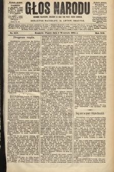 Głos Narodu : dziennik polityczny, założony w roku 1893 przez Józefa Rogosza (wydanie poranne). 1904, nr 243