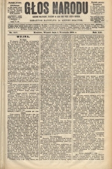Głos Narodu : dziennik polityczny, założony w roku 1893 przez Józefa Rogosza (wydanie poranne). 1904, nr 247