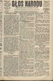 Głos Narodu : dziennik polityczny, założony w roku 1893 przez Józefa Rogosza (wydanie poranne). 1904, nr 253
