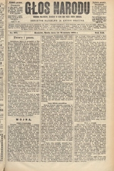 Głos Narodu : dziennik polityczny, założony w roku 1893 przez Józefa Rogosza (wydanie poranne). 1904, nr 255